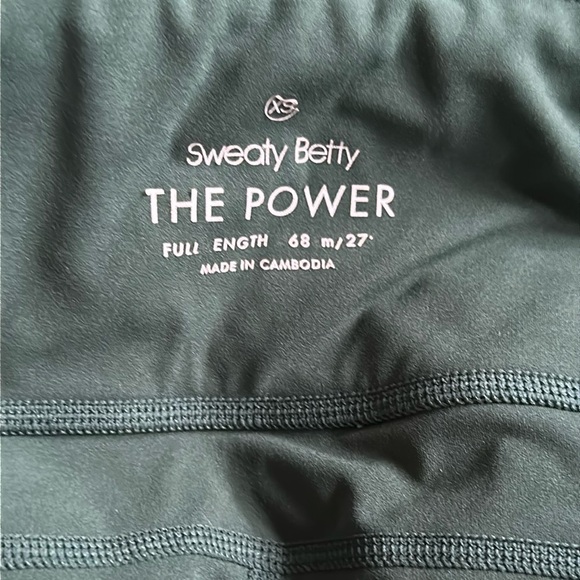 Sweaty Betty The Power Full Length Green Side Pocket Leggings XS Activewear - Picture 7 of 8